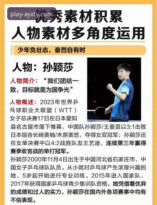 如何在爱游戏体育平台追踪国乒新星孙笑薇的崛起之路？